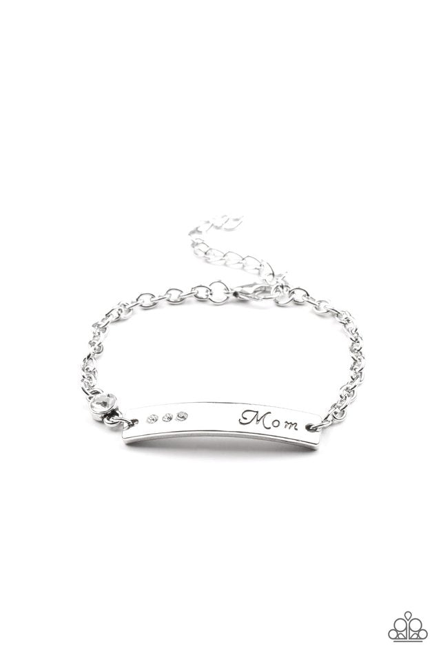 Mom Always Knows - White - Paparazzi Bracelet Image