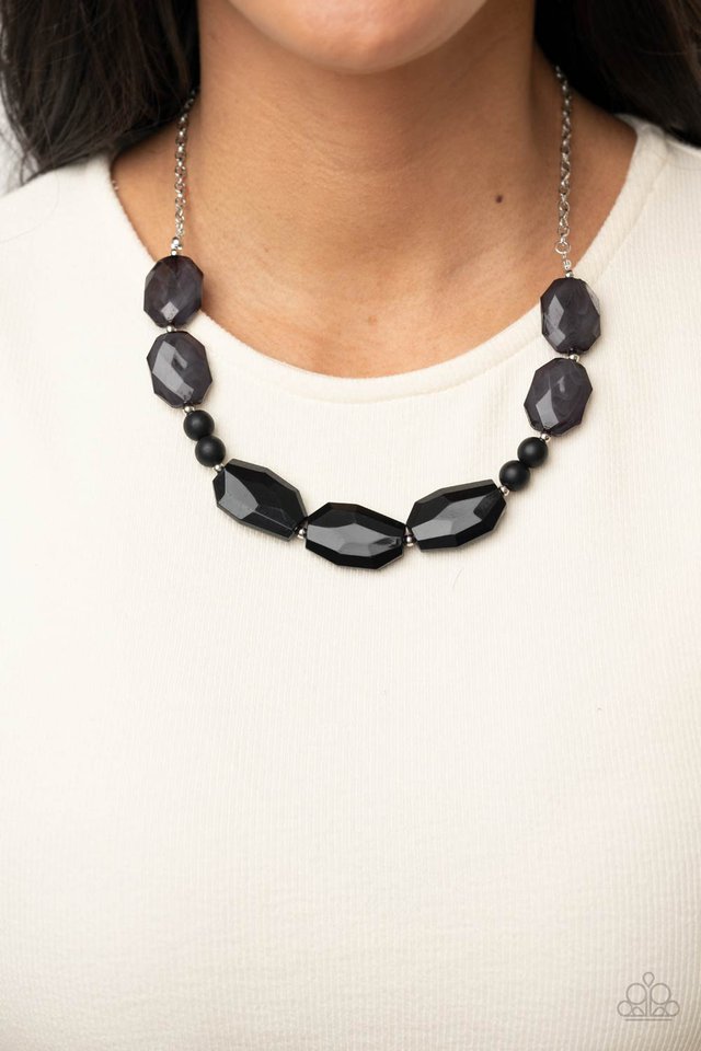 Melrose Melody - Black - Paparazzi Necklace Image
