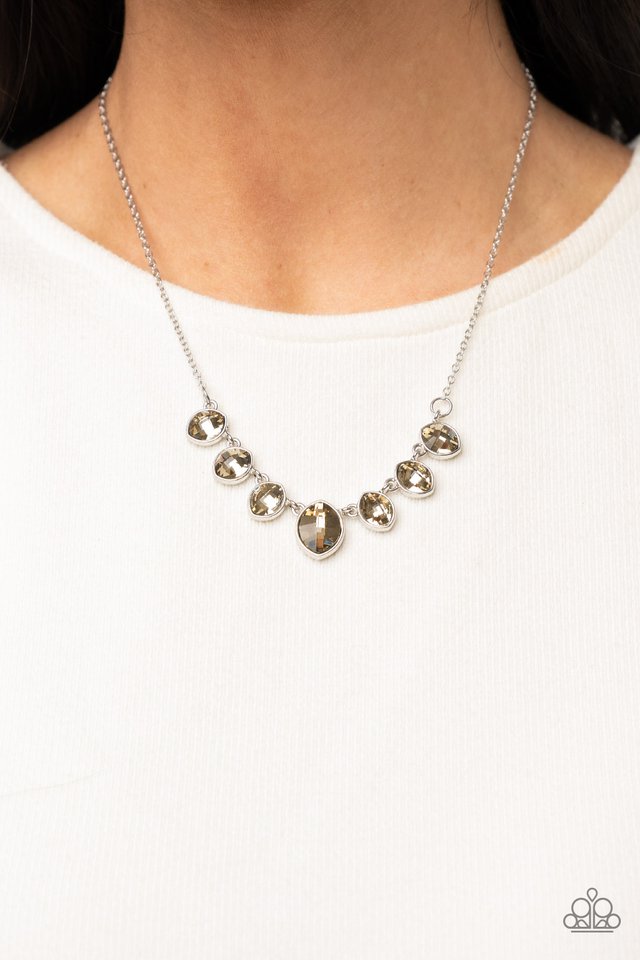 Material Girl Glamour - Brown - Paparazzi Necklace Image