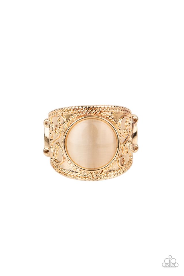 Blooming Enchantment - Gold - Paparazzi Ring Image