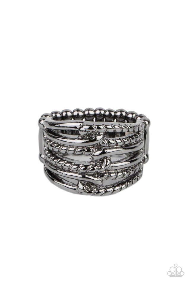 Crossing Signals - Black - Paparazzi Ring Image