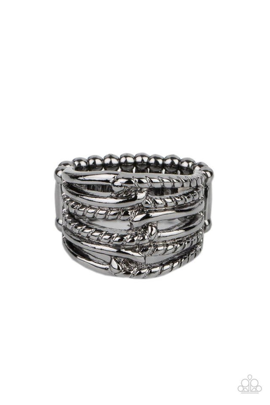 ​Crossing Signals - Black - Paparazzi Ring Image