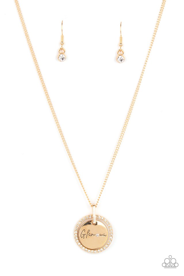 Glam-ma Glamorous - Gold - Paparazzi Necklace Image