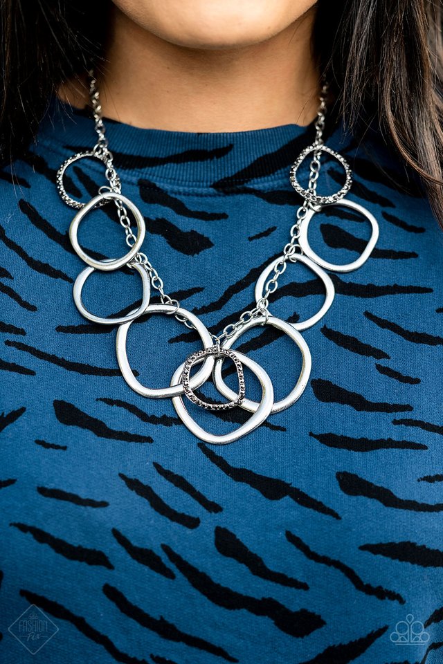 Dizzy With Desire - Silver - Paparazzi Necklace Image