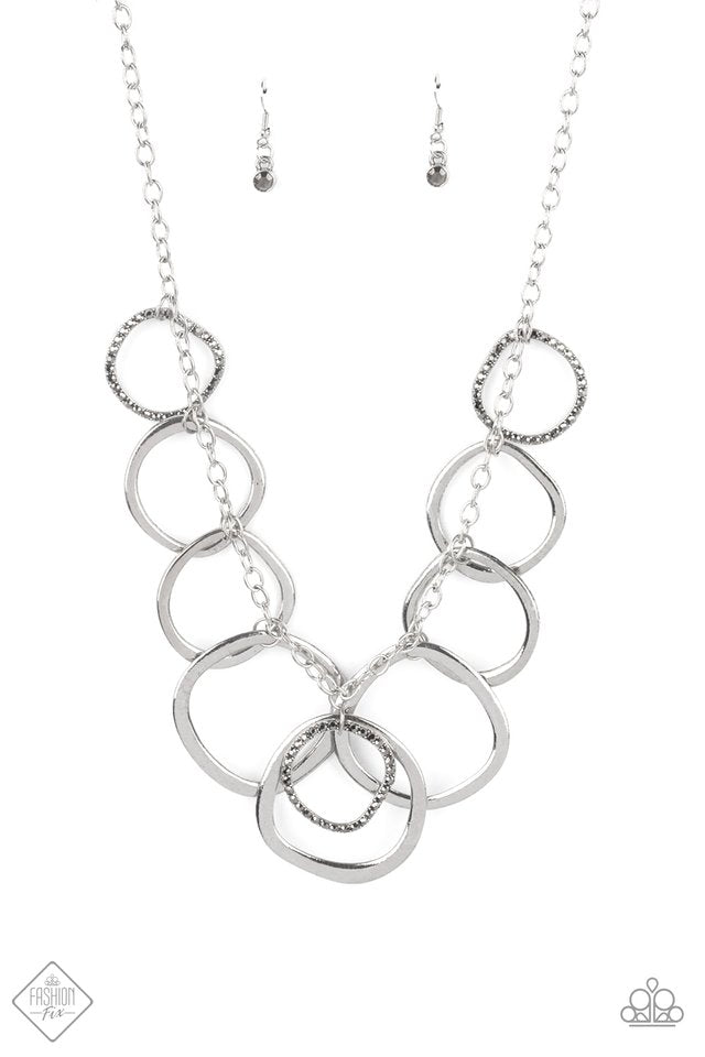 Dizzy With Desire - Silver - Paparazzi Necklace Image