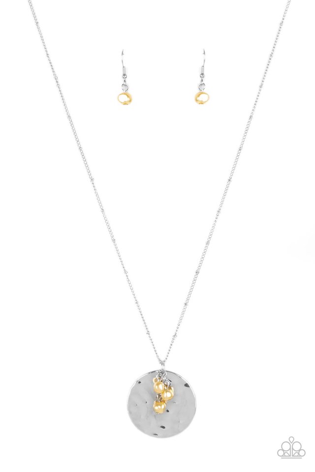 Seaside Shimmer - Yellow - Paparazzi Necklace Image