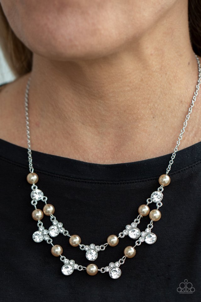 ​Royal Announcement - Brown - Paparazzi Necklace Image