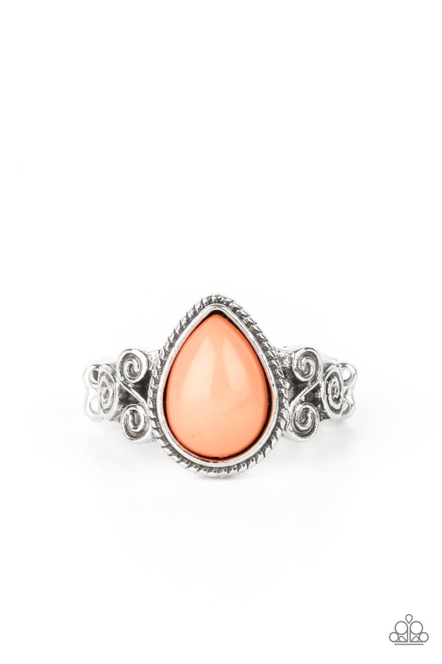 Dreamy Droplets - Orange - Paparazzi Ring Image