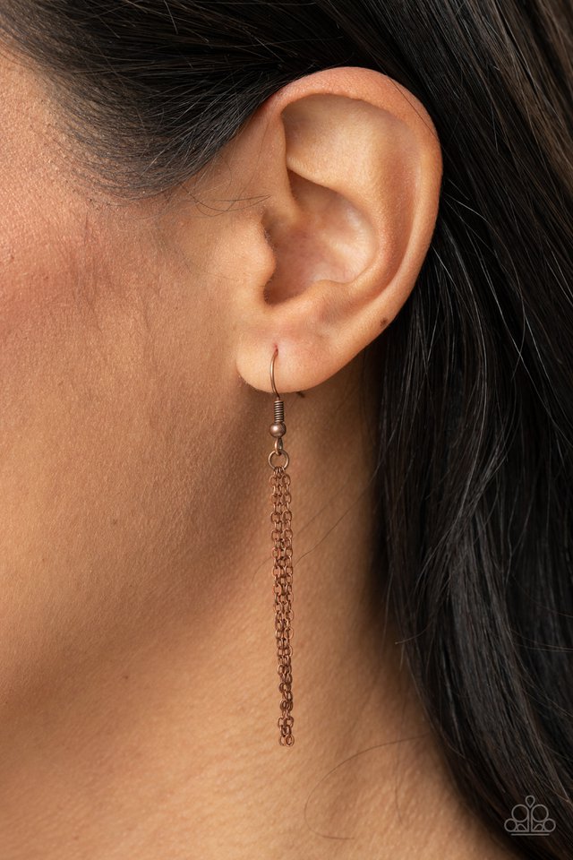 ​Think PAW-sitive - Copper - Paparazzi Necklace Image