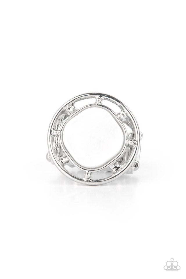 Encompassing Pearlescence - White - Paparazzi Ring Image