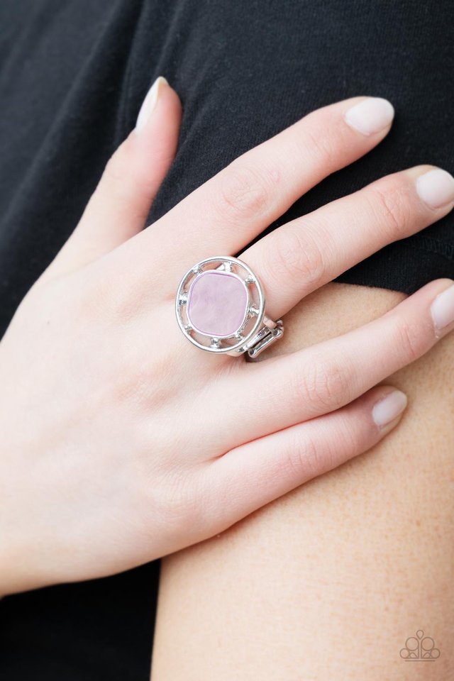 Encompassing Pearlescence - Purple - Paparazzi Ring Image