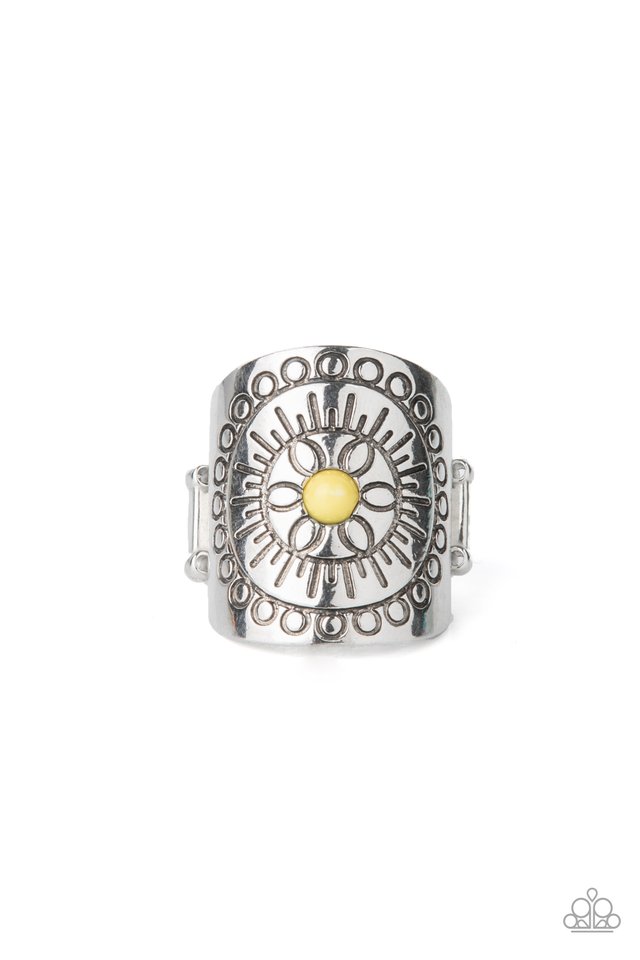 Radiating Whimsy - Yellow - Paparazzi Ring Image