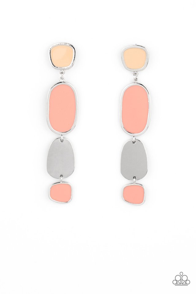 All Out Allure - Orange - Paparazzi Earring Image