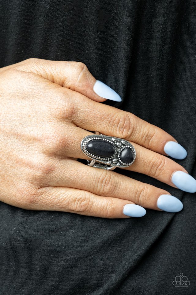 Magical Mesas - Black - Paparazzi Ring Image