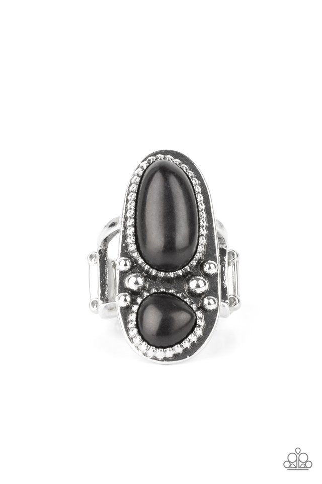 Magical Mesas - Black - Paparazzi Ring Image