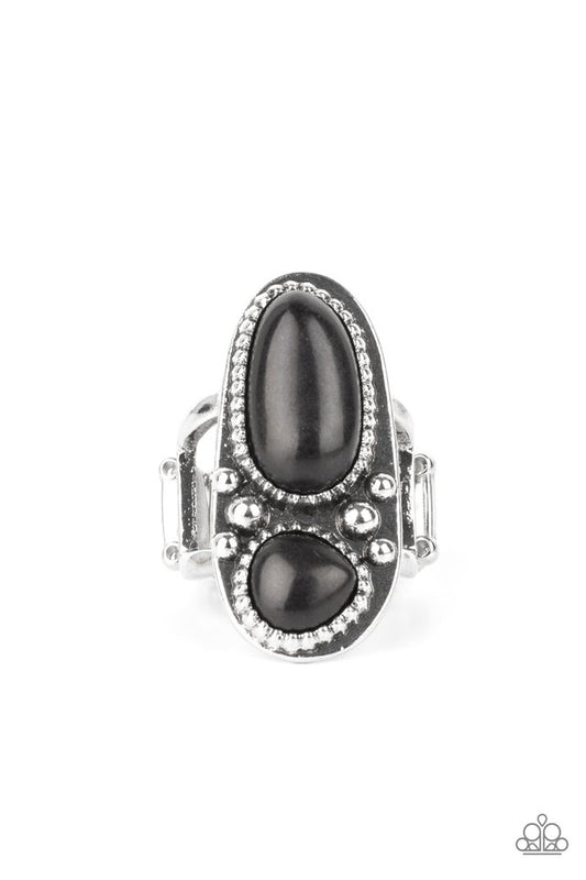 Magical Mesas - Black - Paparazzi Ring Image