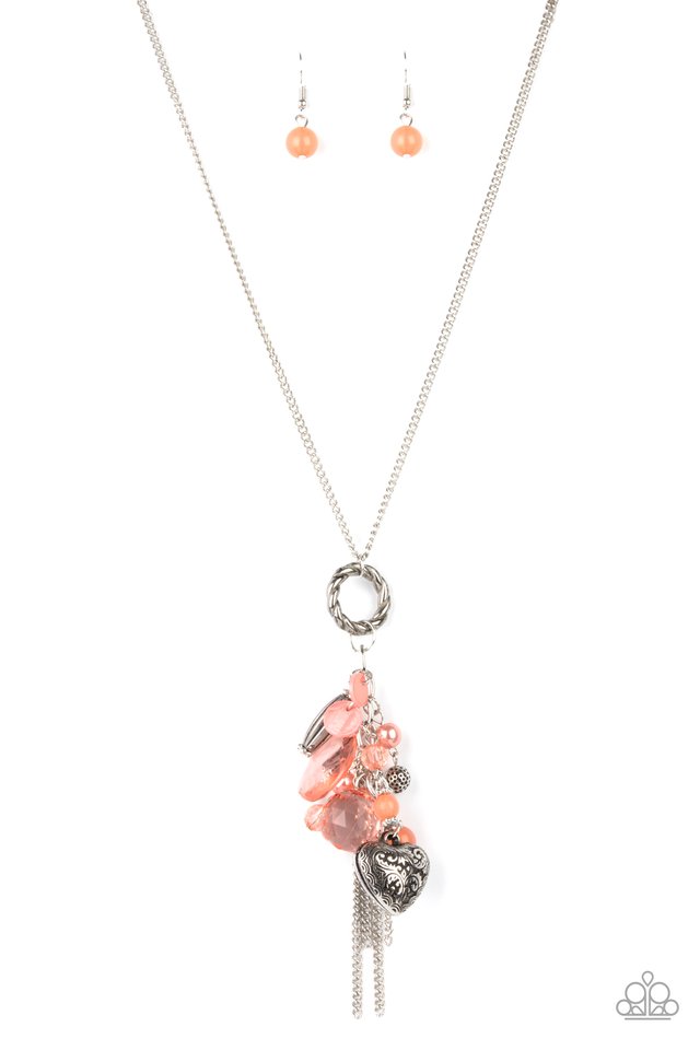 AMOR to Love - Orange - Paparazzi Necklace Image
