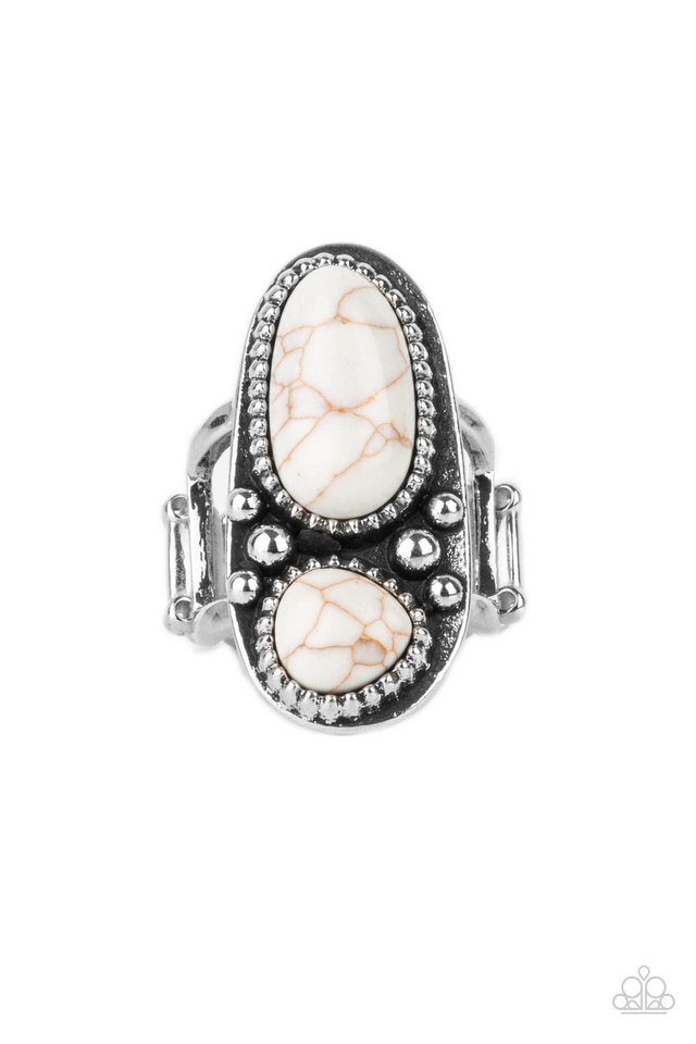Magical Mesas - White - Paparazzi Ring Image