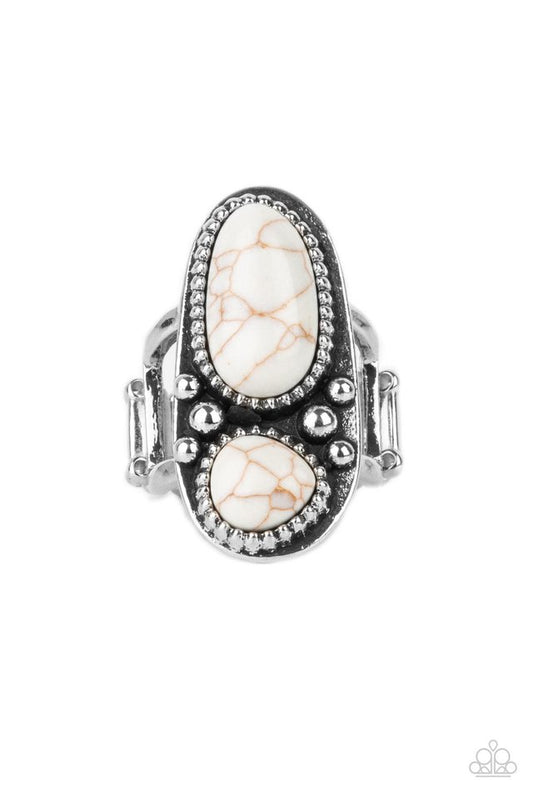 Magical Mesas - White - Paparazzi Ring Image