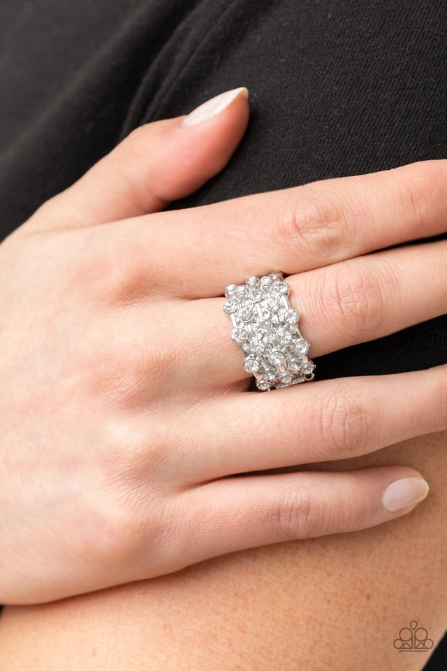 ​Metro Motivation - White - Paparazzi Ring Image