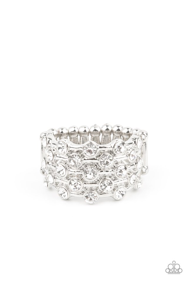 ​Metro Motivation - White - Paparazzi Ring Image