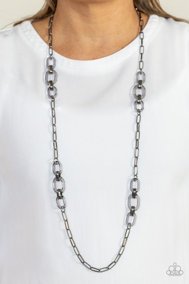 Have I Made Myself Clear? - Black - Paparazzi Necklace Image