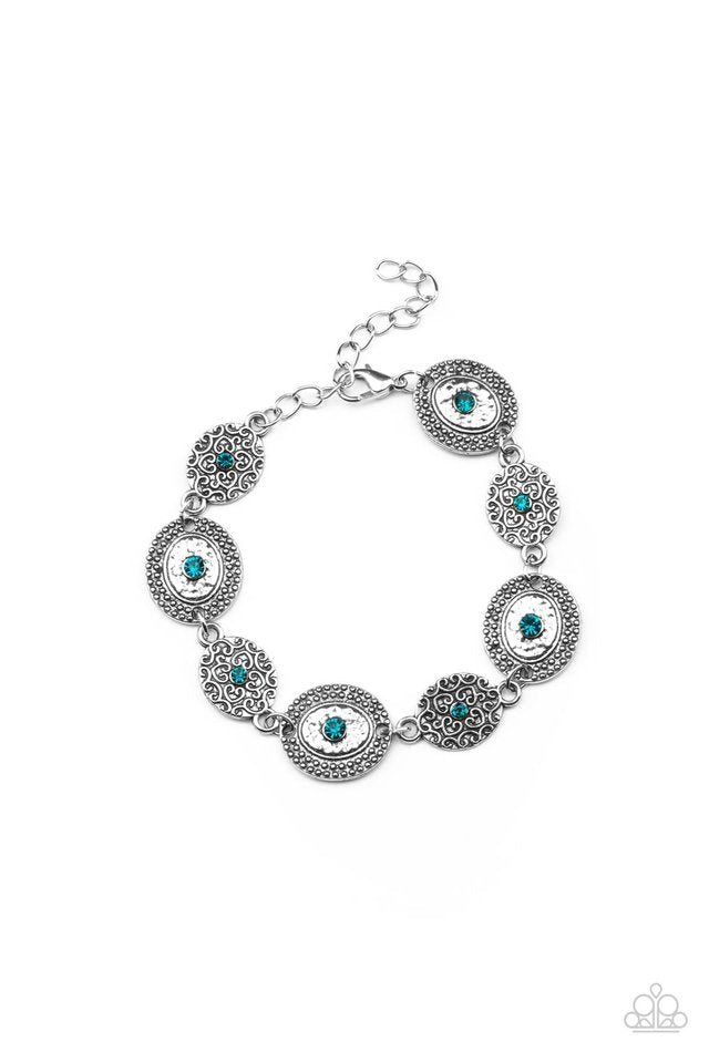 ​Secret Garden Glamour - Blue - Paparazzi Bracelet Image