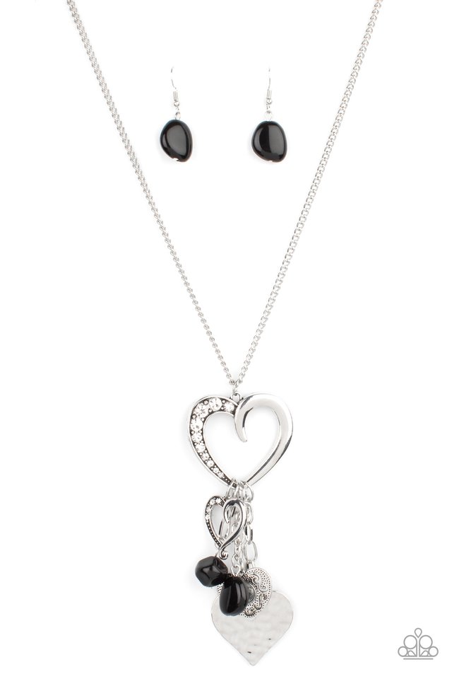 ​Flirty Fashionista - Black - Paparazzi Necklace Image