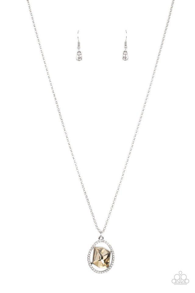 Undiluted Dazzle - Brown - Paparazzi Necklace Image