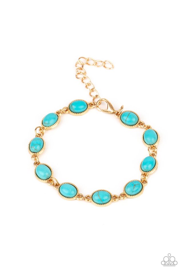 ​Desert Day Trip - Blue - Paparazzi Bracelet Image