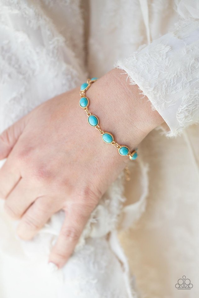 ​Desert Day Trip - Blue - Paparazzi Bracelet Image