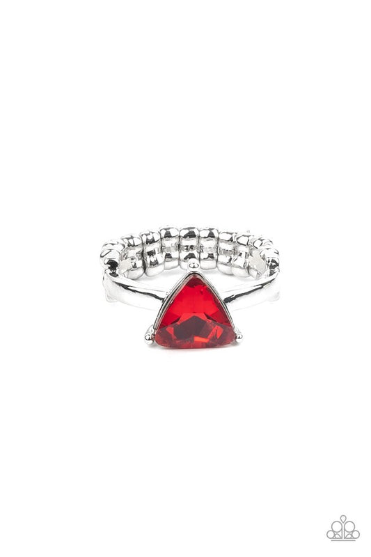 Tenacious Twinkle - Red - Paparazzi Ring Image