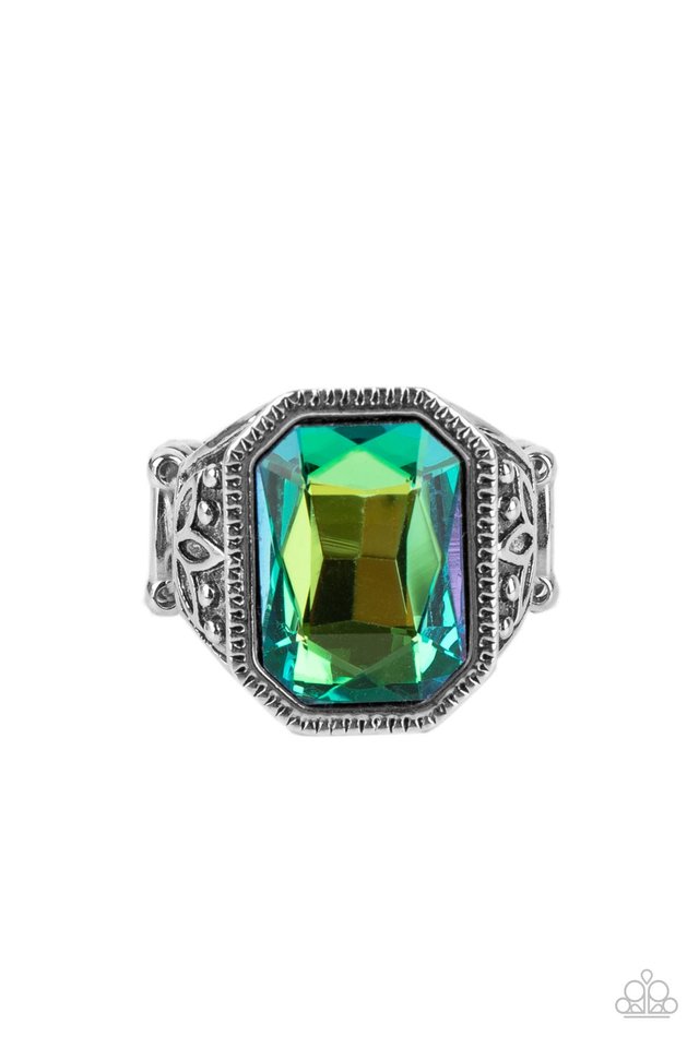 Galaxy Goddess - Green - Paparazzi Ring Image