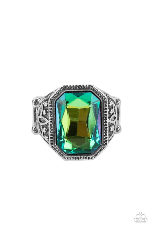 Galaxy Goddess - Green - Paparazzi Ring Image