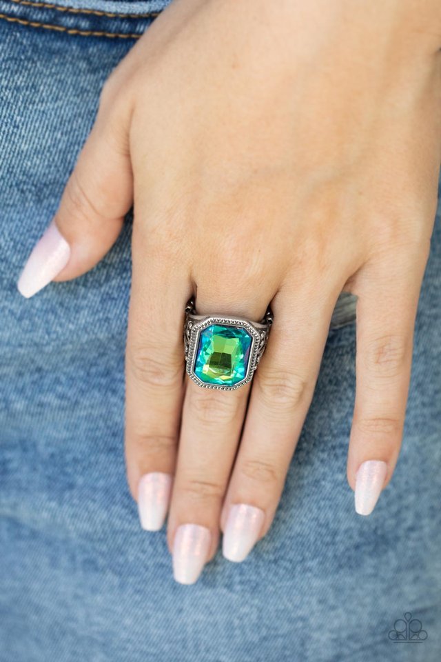 Galaxy Goddess - Green - Paparazzi Ring Image