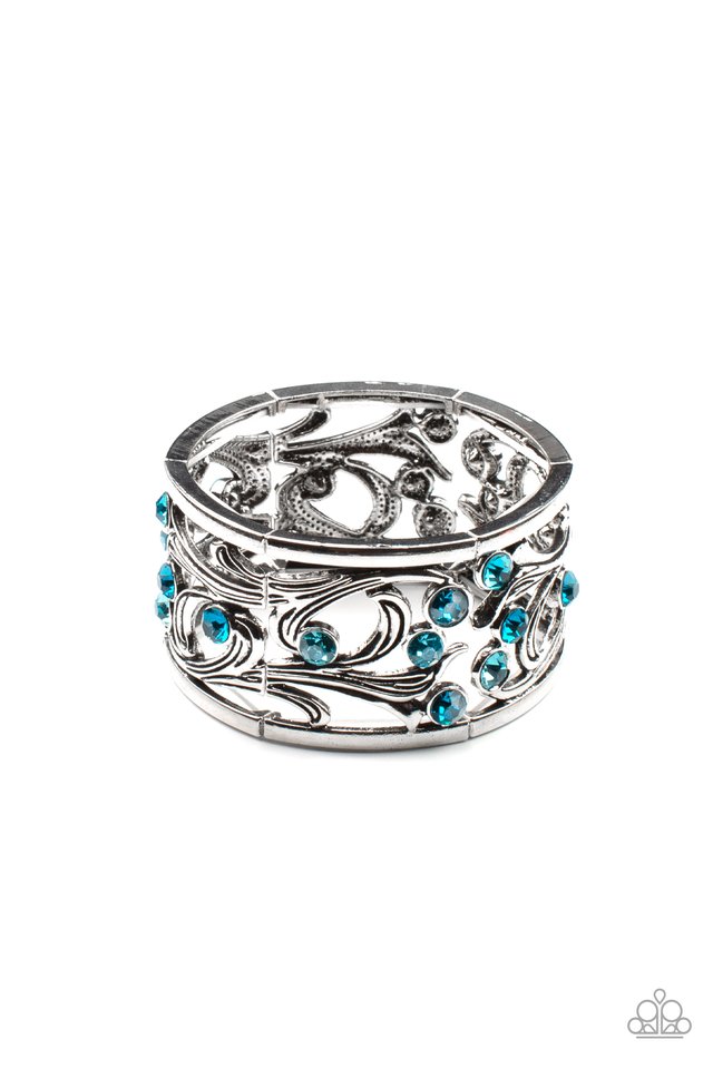 Garden Masquerade - Blue - Paparazzi Bracelet Image
