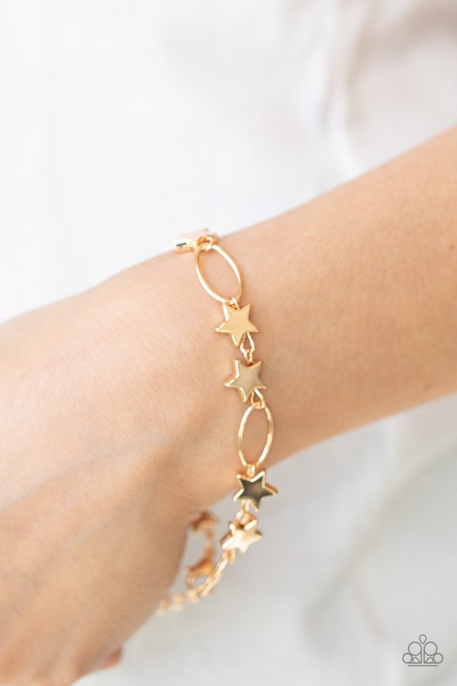 Stars and Sparks - Gold - Paparazzi Bracelet Image