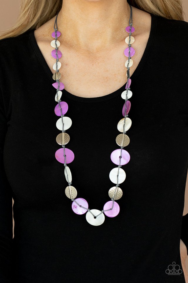 ​Seashore Spa - Purple - Paparazzi Necklace Image