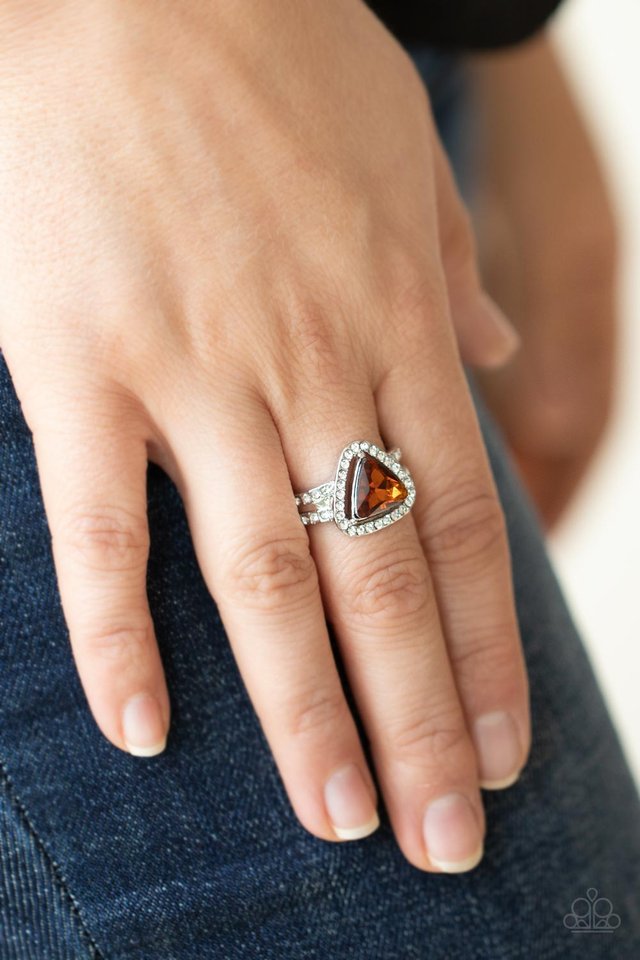 Elevated Engagement - Brown - Paparazzi Ring Image