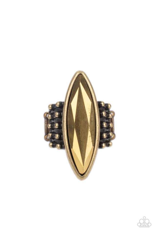 Renegade Radiance - Brass - Paparazzi Ring Image