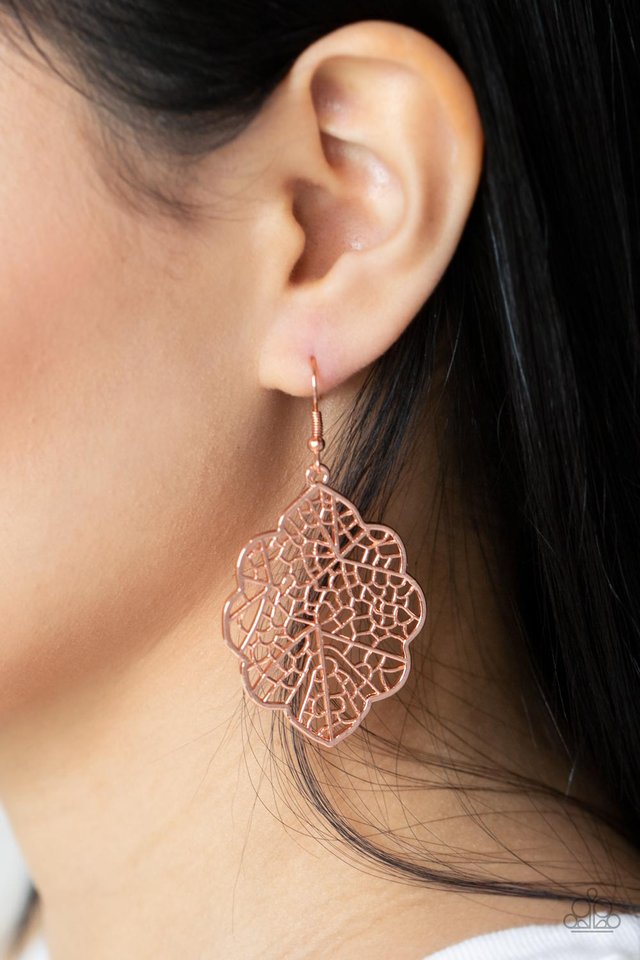 Meadow Mosaic - Copper - Paparazzi Earring Image
