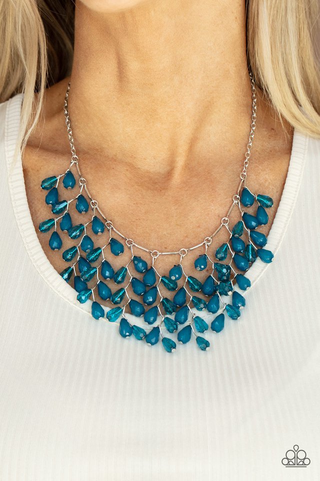 ​Garden Fairytale - Blue - Paparazzi Necklace Image