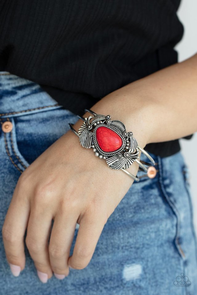 Western Wonderland - Red - Paparazzi Bracelet Image