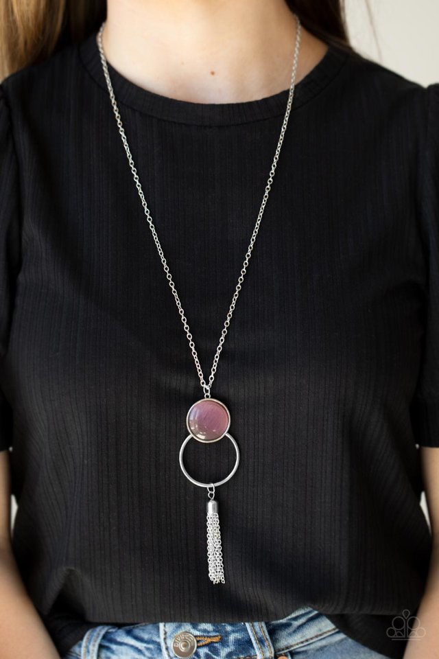 ​Nice To GLOW You - Purple - Paparazzi Necklace Image