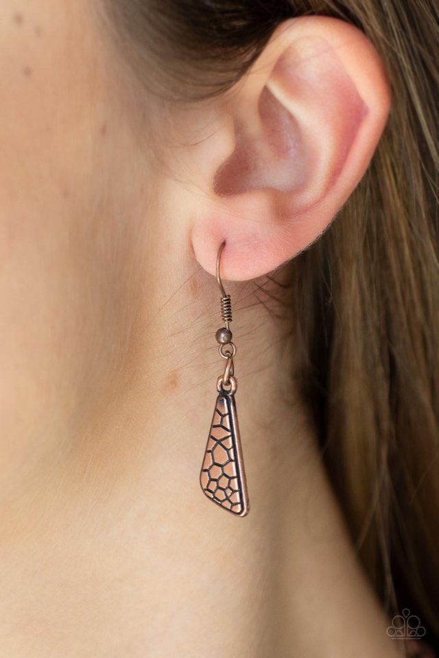 Extra Expedition - Copper - Paparazzi Necklace Image