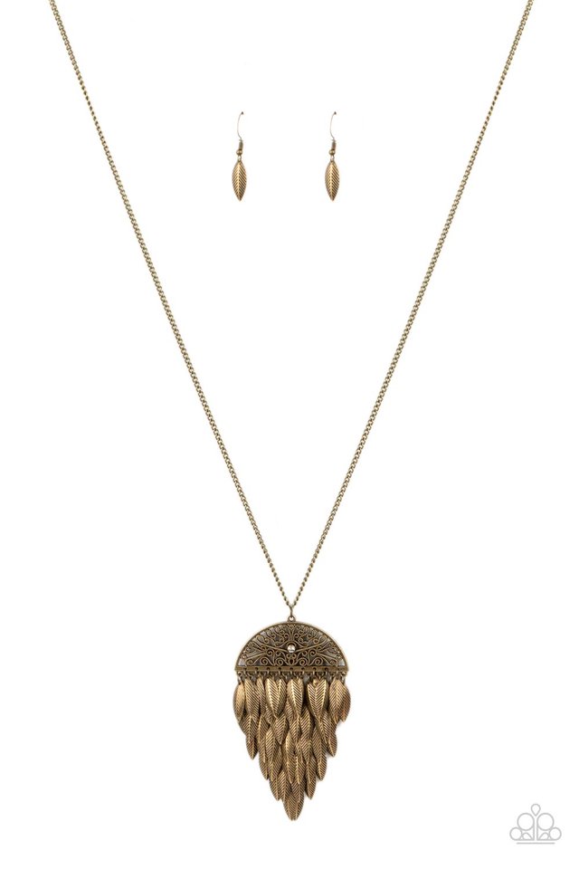 Canopy Cruise - Brass - Paparazzi Necklace Image