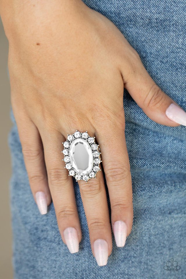 Bling Of All Bling - White - Paparazzi Ring Image