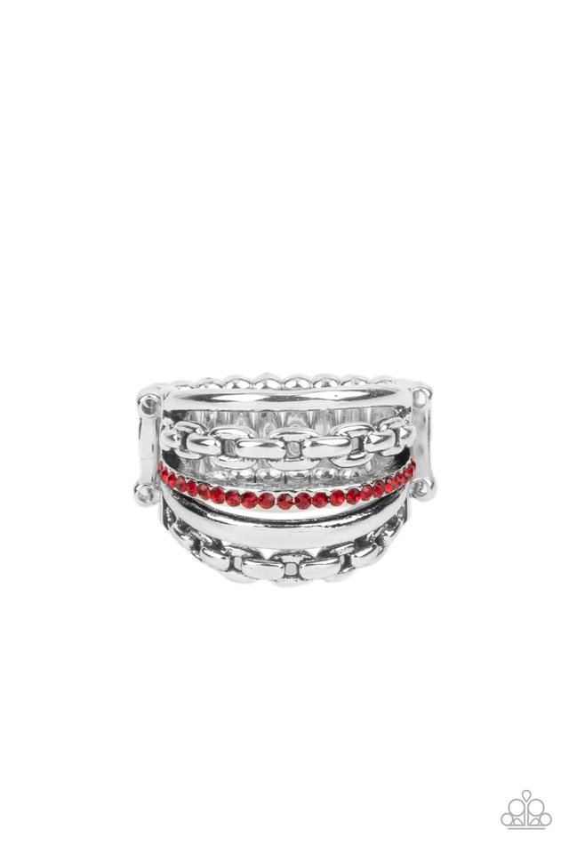 LINK Out Loud - Red - Paparazzi Ring Image