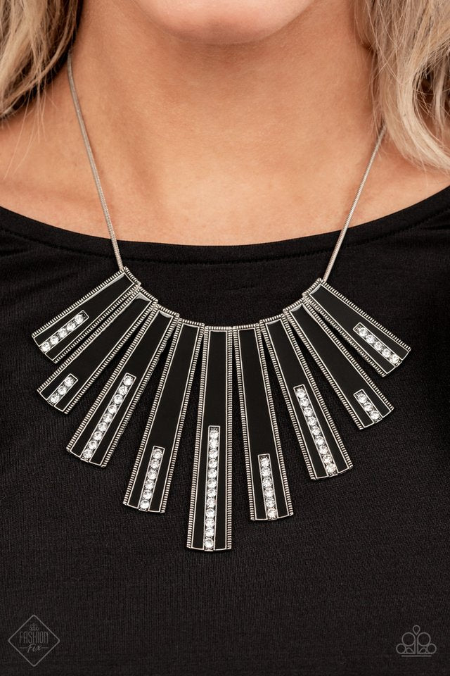 FAN-tastically Deco - Black - Paparazzi Necklace Image