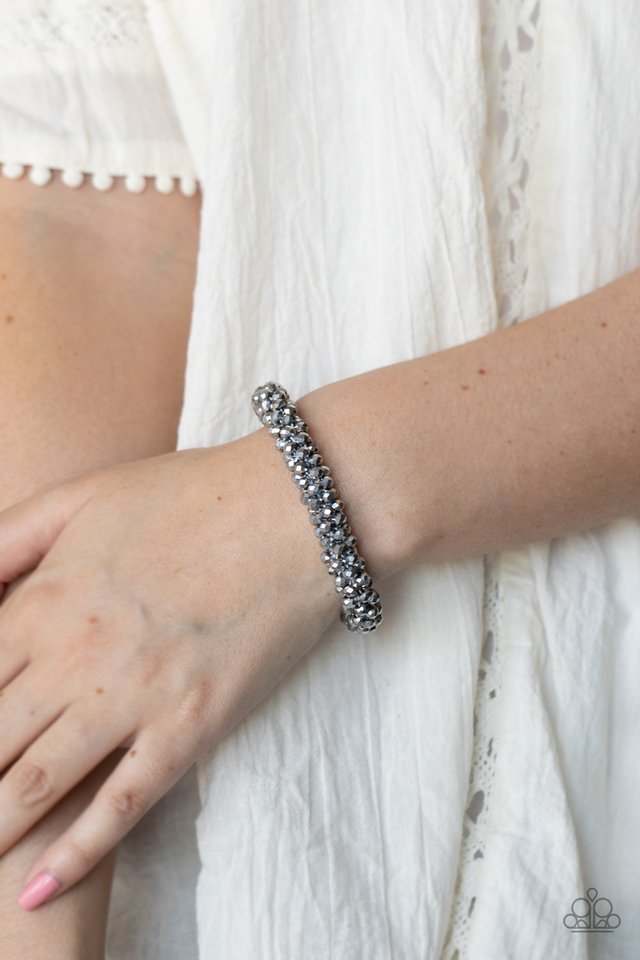 Wake Up and Sparkle - Silver - Paparazzi Bracelet Image